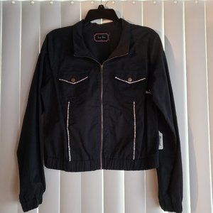 Ladie's jacket with crystals applied